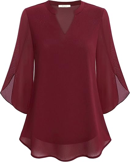 Brianna - Bluza s otevřeným rukávem a elegantním pohybem