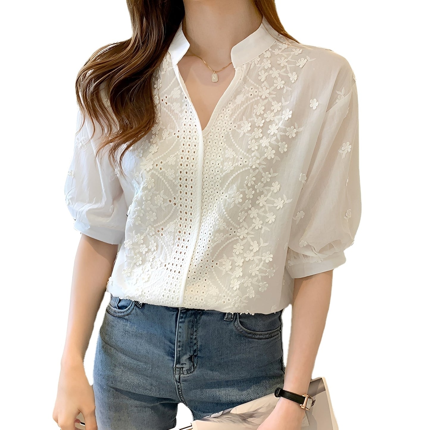Camille – Bílá Chemise Chic a Pohodlná