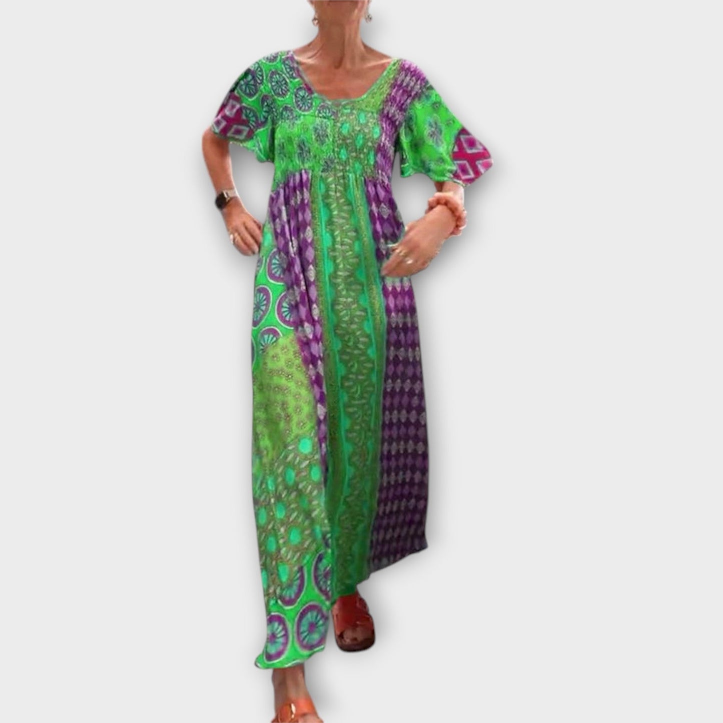 Melania - Vibrantní Boho šaty
