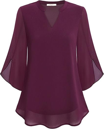 Brianna - Bluza s otevřeným rukávem a elegantním pohybem