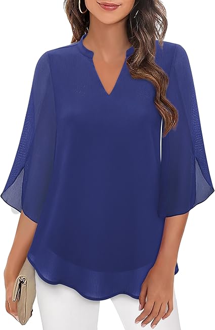 Brianna - Bluza s otevřeným rukávem a elegantním pohybem