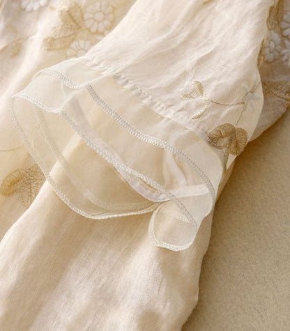 Eloise - Blůzka elegantní s vyrafinovanou výšivkou