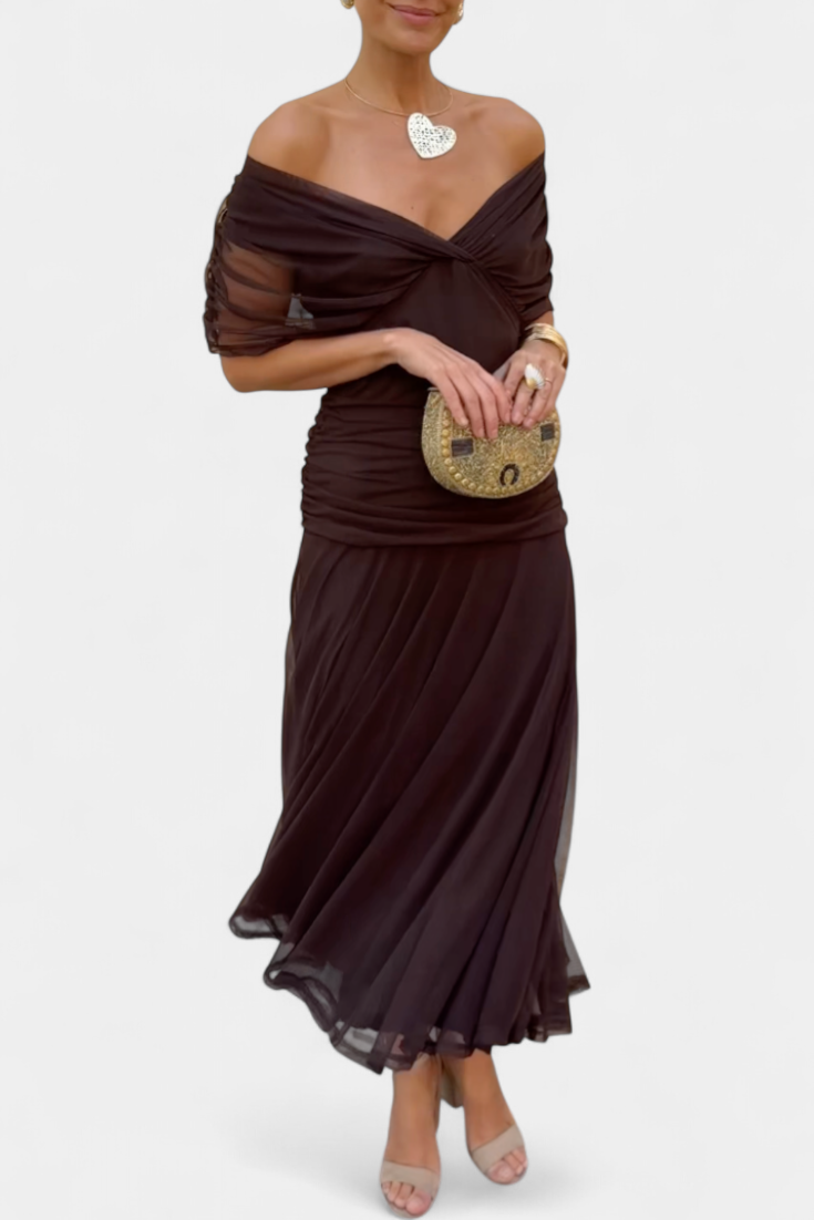 Eryzziah – Elegantní šaty s květinovým potiskem