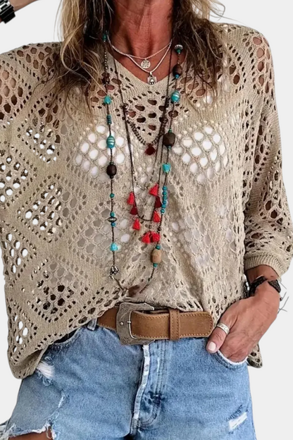 Halenka z krajky Fern