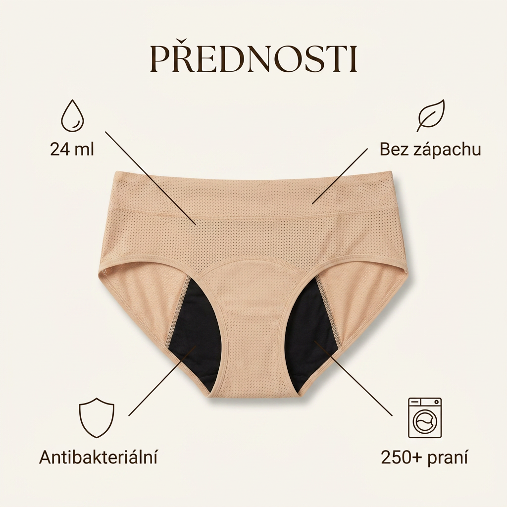 Fluxe™ – dámské savé kalhotky pro lehké úniky, až 24 ml