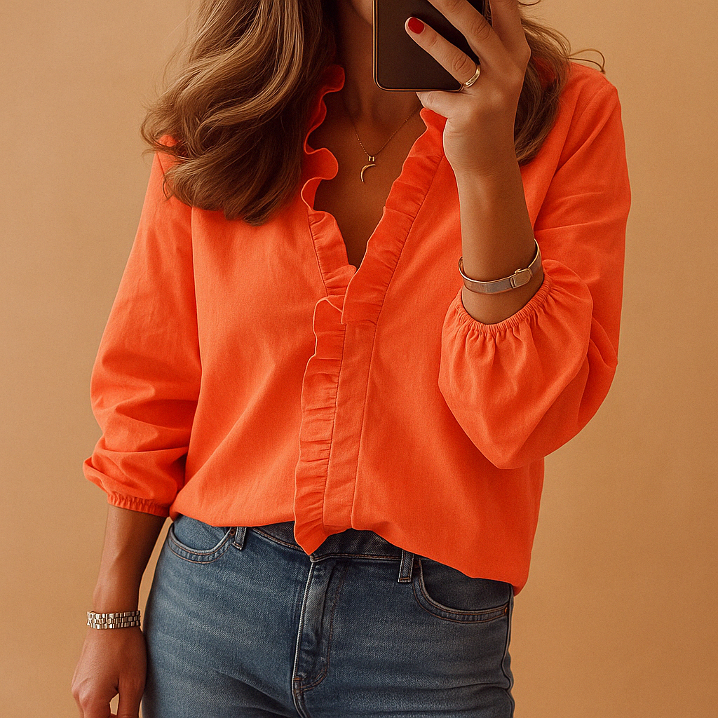 Cherilyn – Blůza Chic s Elegantními Volány