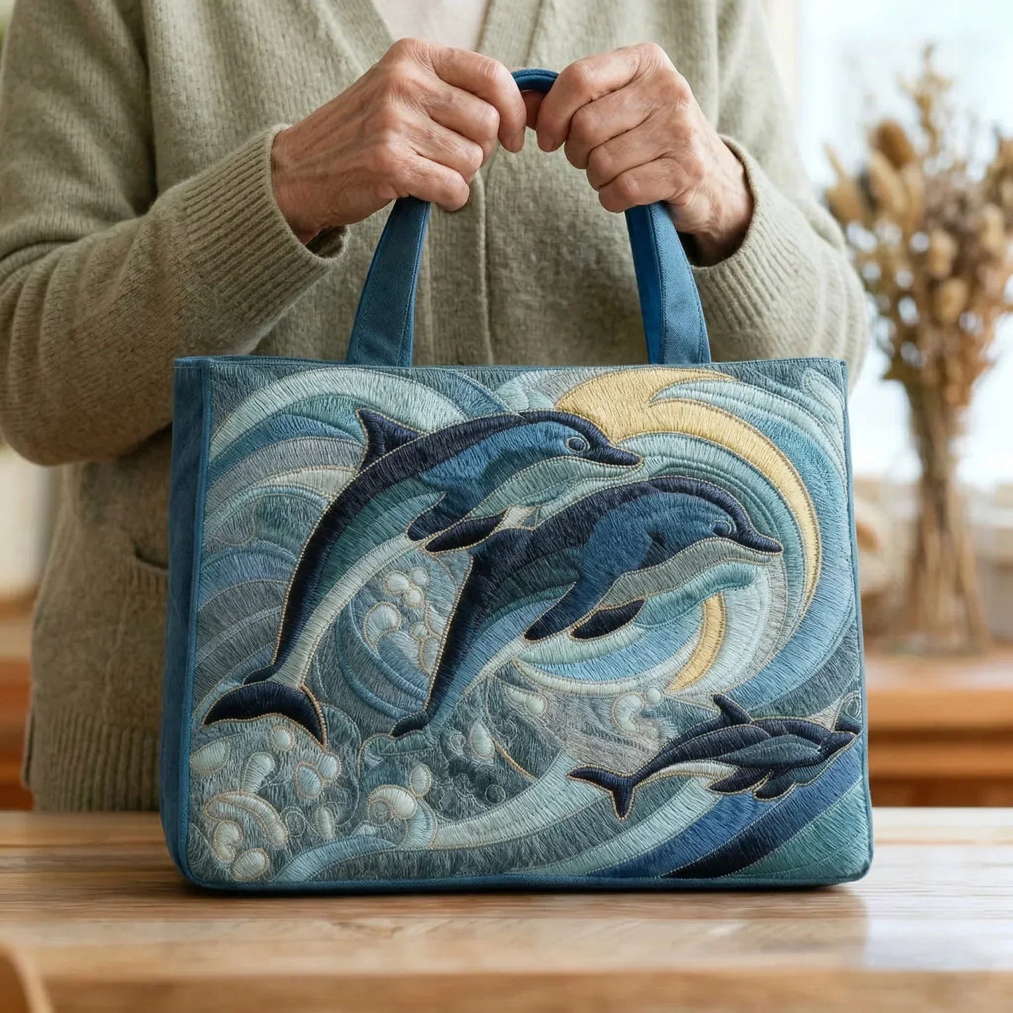 RUČNĚ VYROBENÁ TAŠKA - DOLFIN