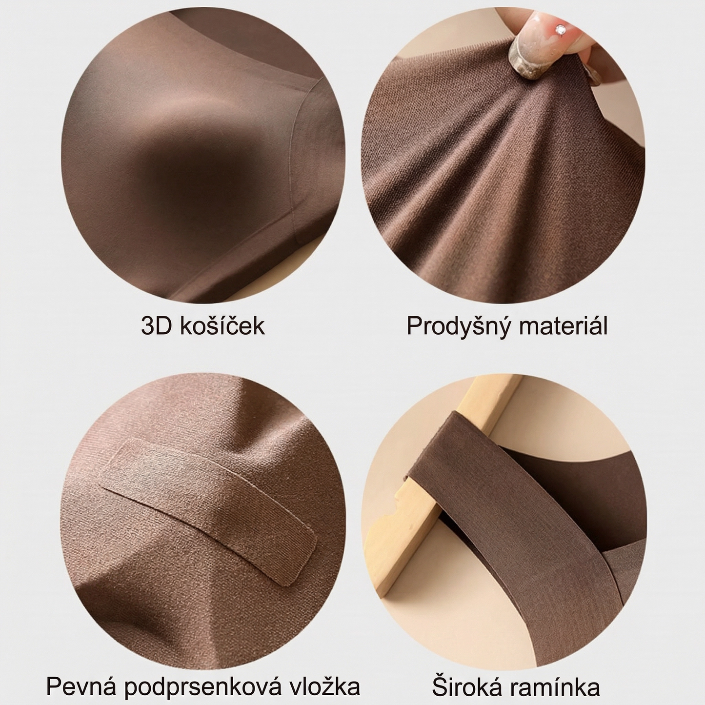 Věra – Tílko s integrovanou podprsenkou