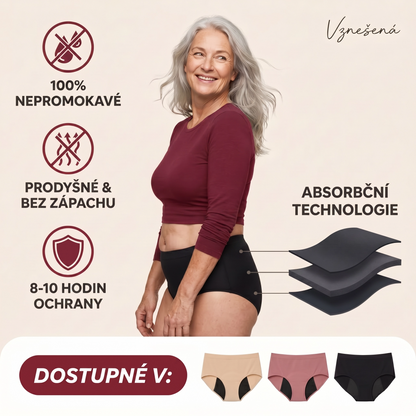 Nela™ – dámské savé kalhotky pro lehké úniky, až 24 ml
